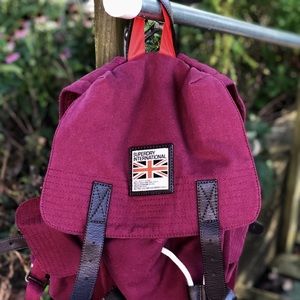 Superdry Rookie Scoutpack Backpack—Burgundy Canvas
